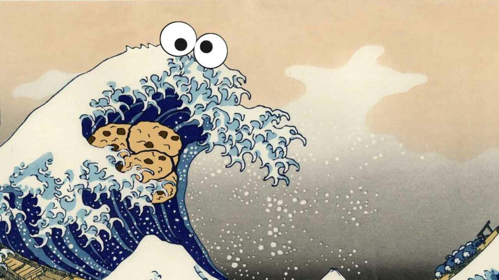 تغییر بامزه نقاشی هوکوسائی به کوکی مانستر در روانشناسی هنر چیست